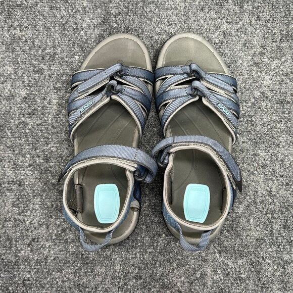 Teva Tirra Hiking Sandals Women's Size 7 Blue Grey Athletic Outdoor Water Shoes - Picture 8 of 11